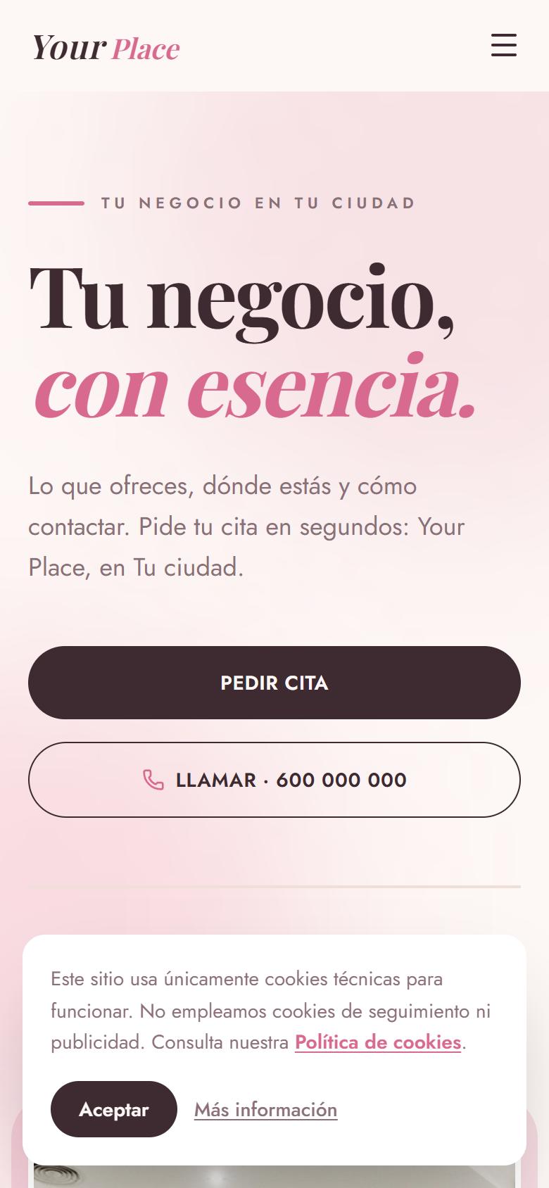 Your Place — Donna - La portada, lo primero que ve tu cliente