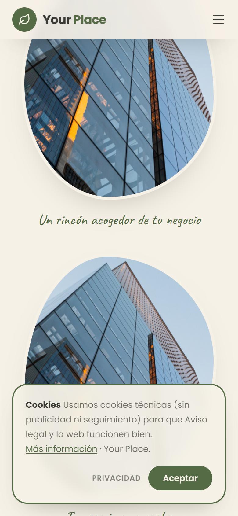 Your Place — Natural - Tus servicios y precios, sin salir de la pantalla