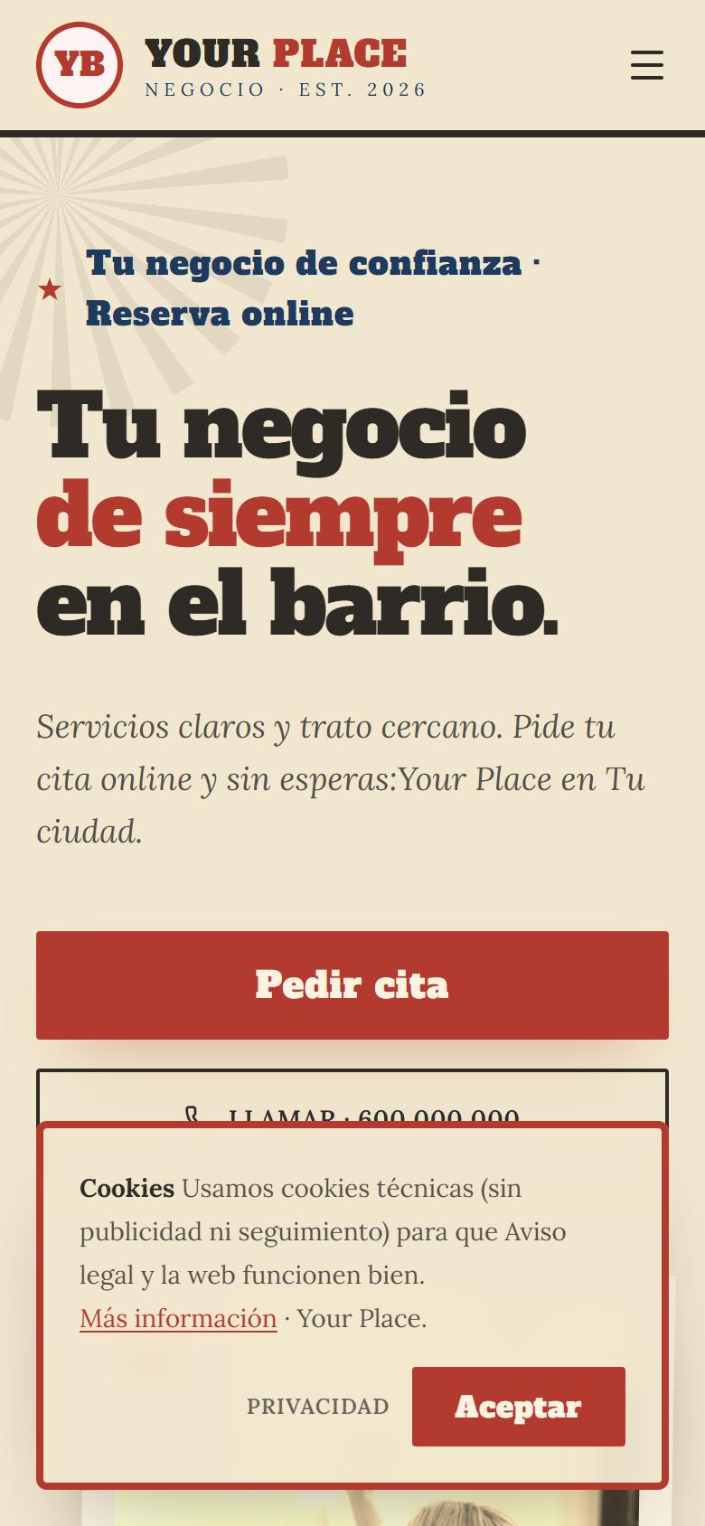 Your Place — Vintage - La portada, lo primero que ve tu cliente