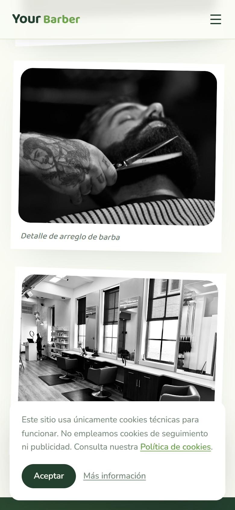 Your Barber — Fresh - Tus servicios y precios, sin salir de la pantalla