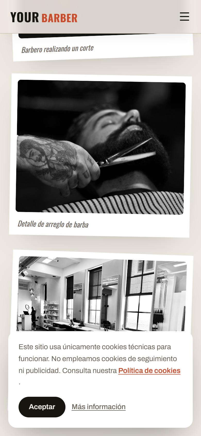 Your Barber — Industrial - Tus servicios y precios, sin salir de la pantalla