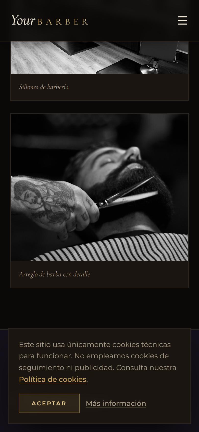 Your Barber — Luxe - Tus servicios y precios, sin salir de la pantalla