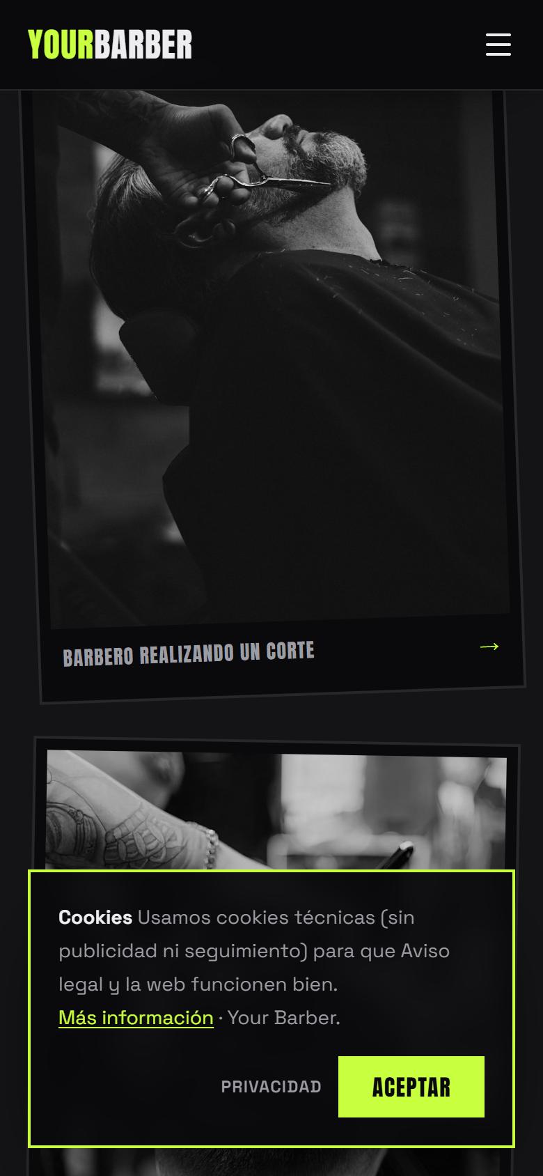 Your Barber — Urban - Tus servicios y precios, sin salir de la pantalla