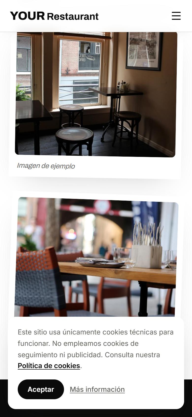 Your Restaurant — Minimal - Tus servicios y precios, sin salir de la pantalla